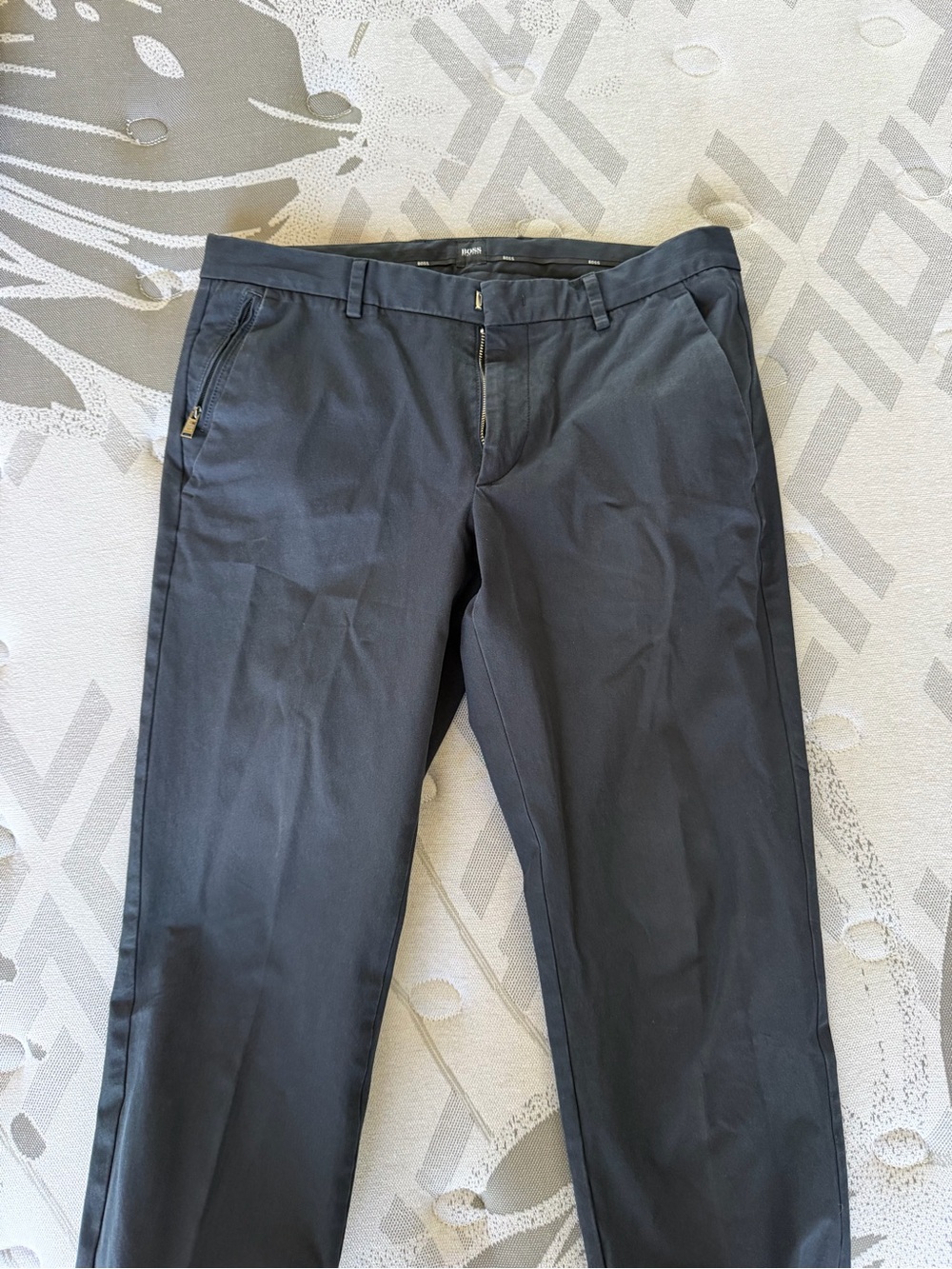 Boss Men's Navy Chinos - Dark Blue